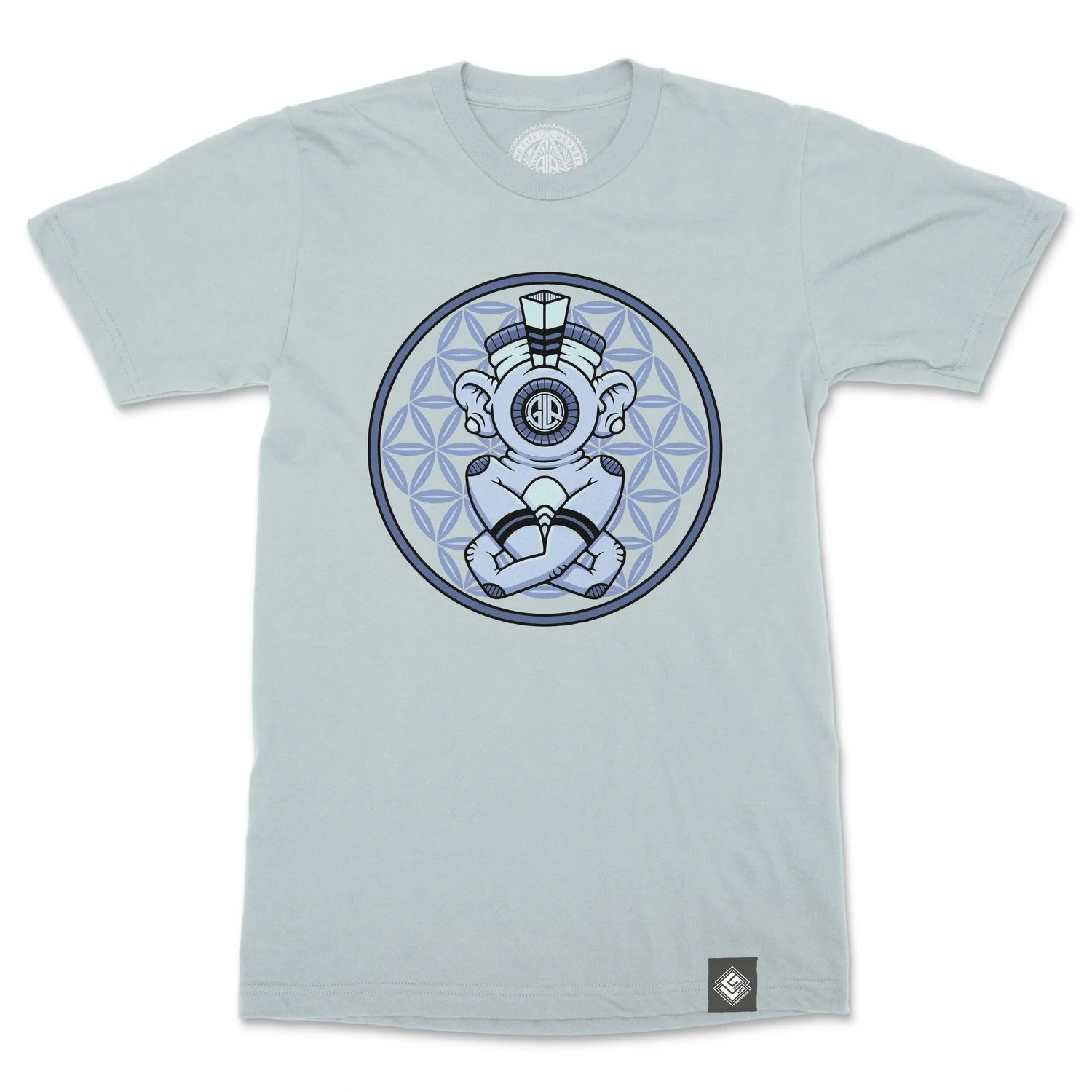 Ancient Spaceman Men's Cotton Crew Neck T-Shirt