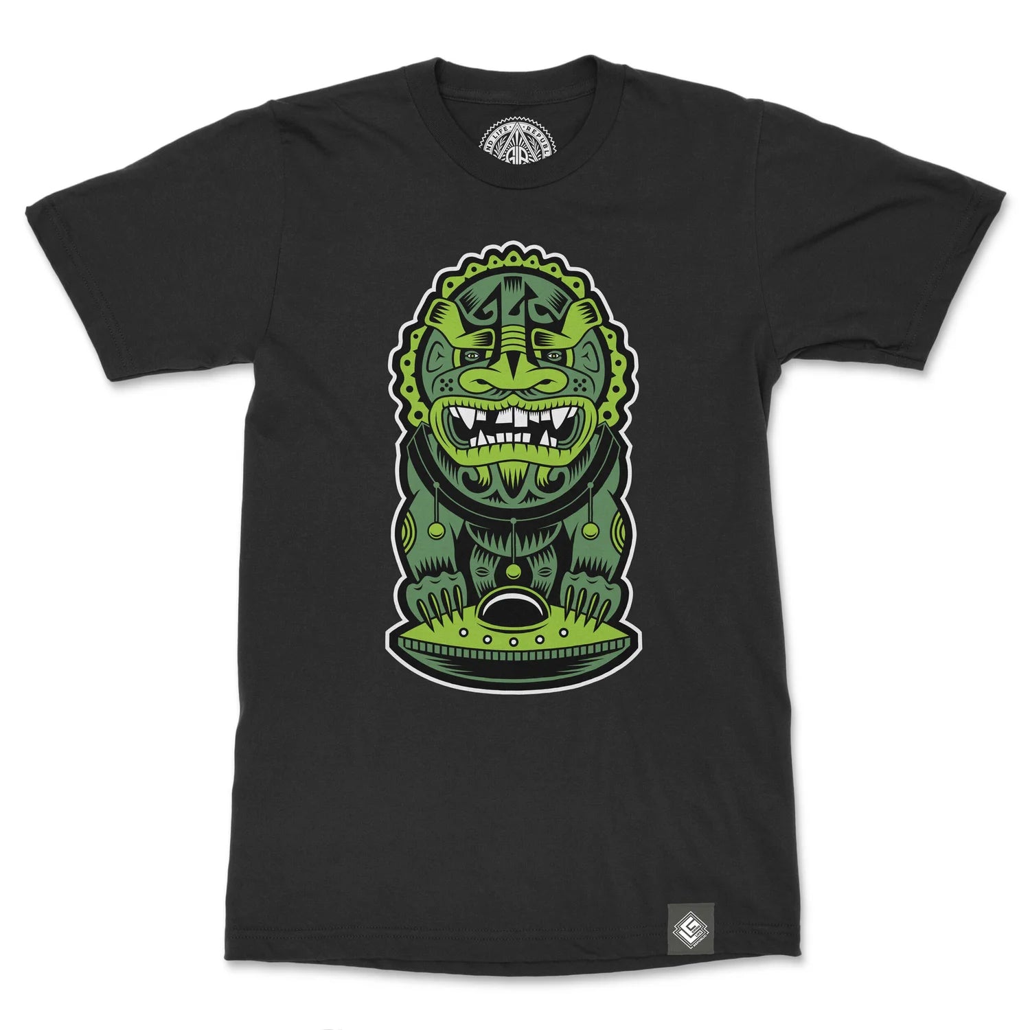 Flying Foo Dog Men's Cotton Crew Neck T-Shirt