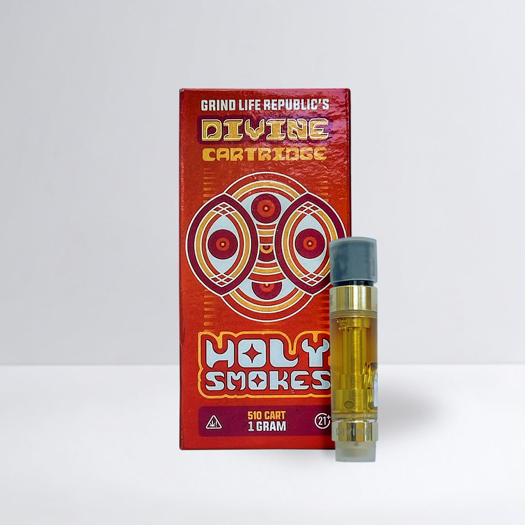 Moly Smokes vape cartridge with packaging on a white background