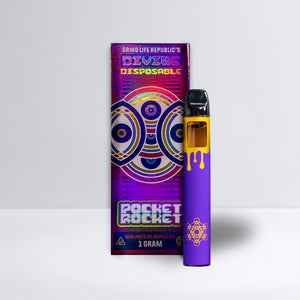 Purple hybrid Divine Disposable 1 gram thca vape pen