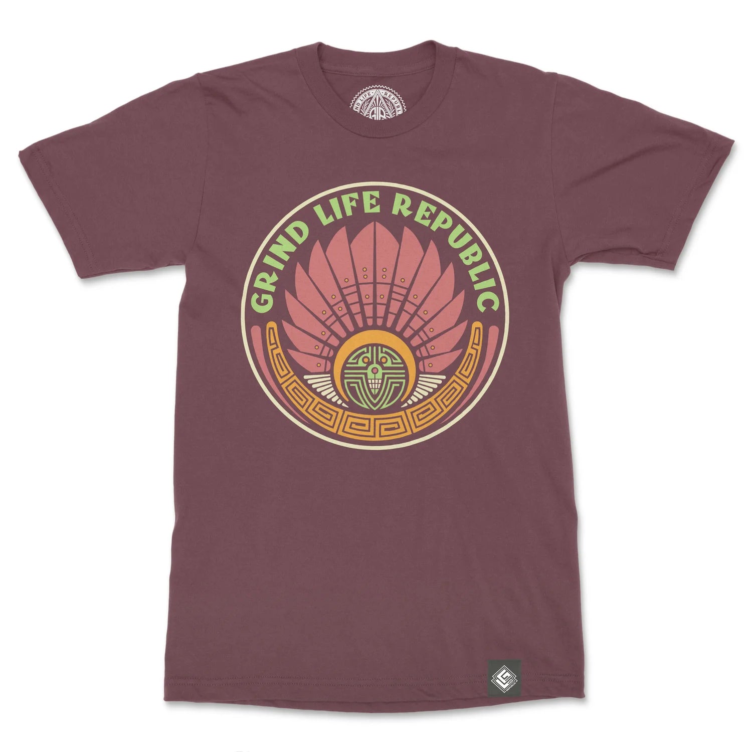 Headdress Men's Cotton Crew Neck T-Shirt