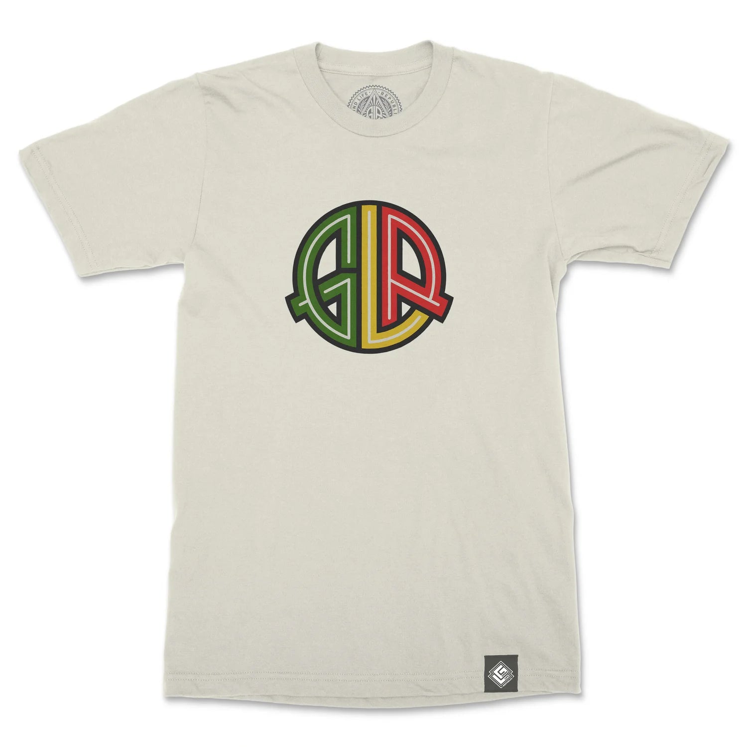 Peace Logo Men's Cotton Crew Neck T-Shirt