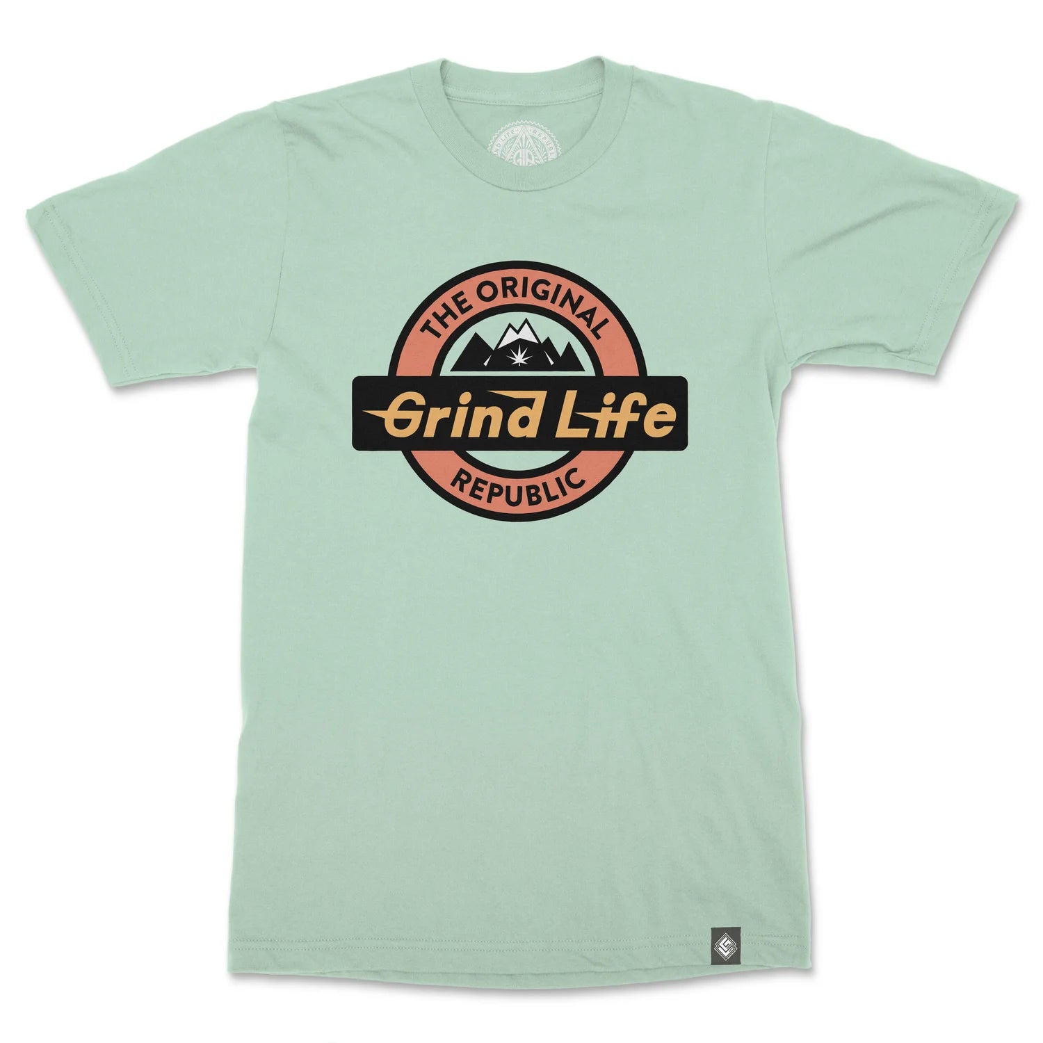 Retro Logo Men's Cotton Crew Neck T-Shirt
