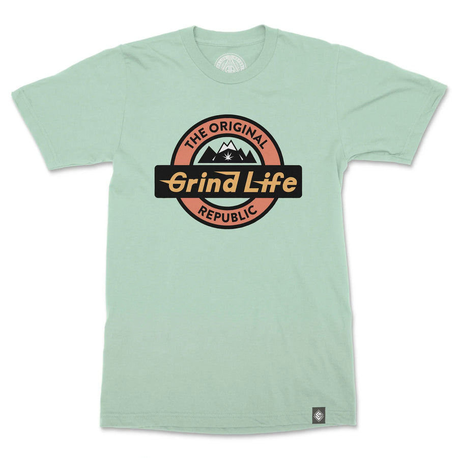 Retro Logo Men's Cotton Crew Neck T-Shirt