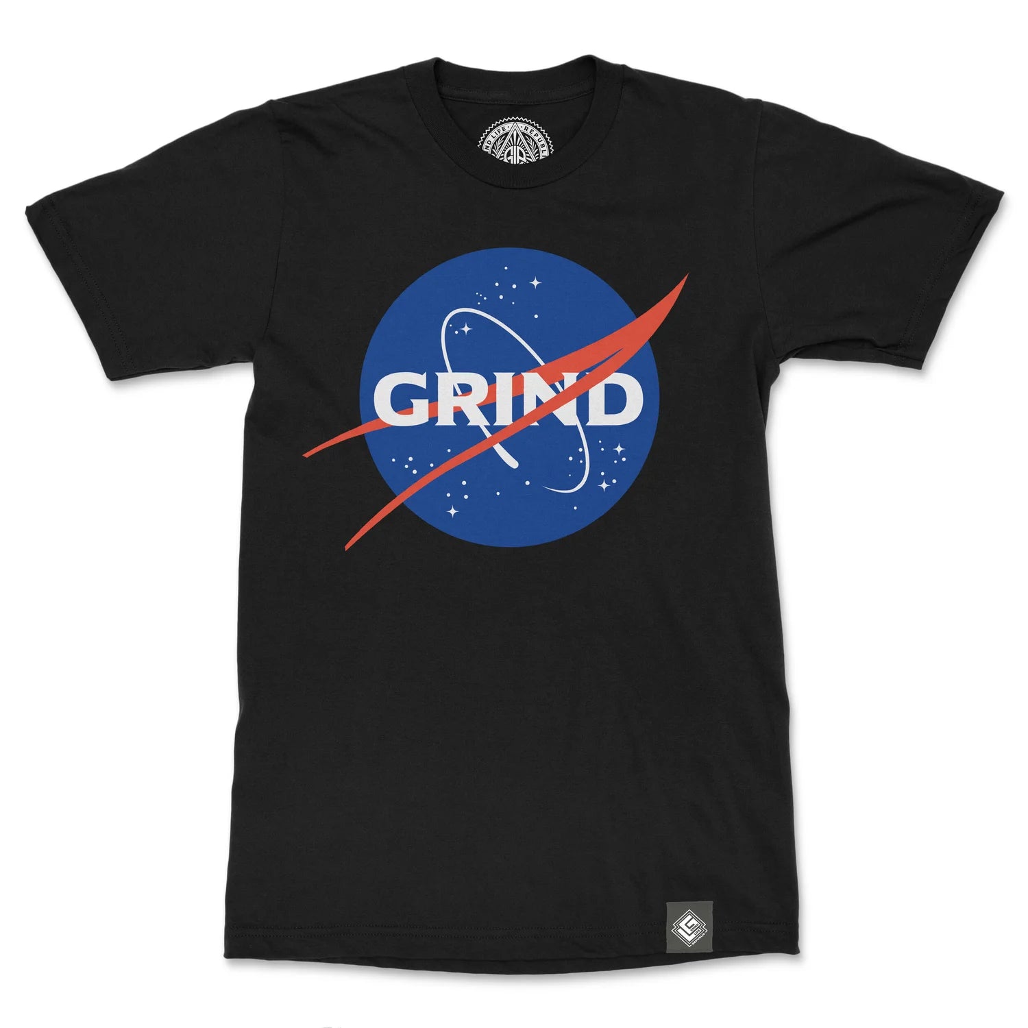 Space Logo Men's Cotton Crew Neck T-Shirt